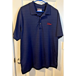 Grand Slam Performance Polo Shirt Short Sleeve Men's L Blue Striped